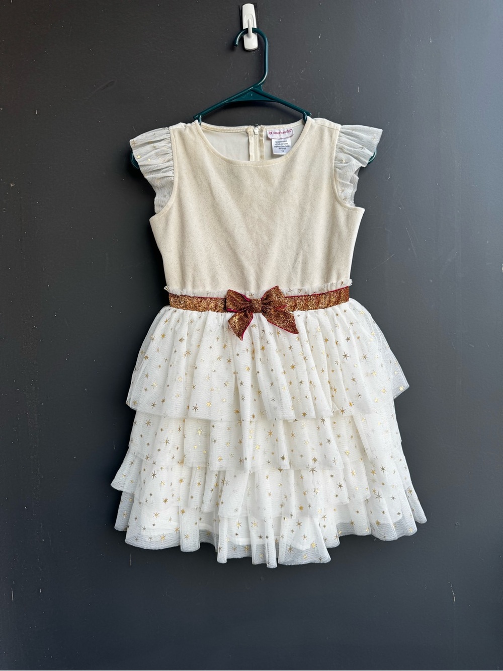 American Girl Doll match with your doll cream ruffled dress